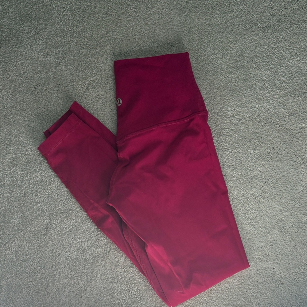 lululemon athletica Burgundy High-Rise Leggings